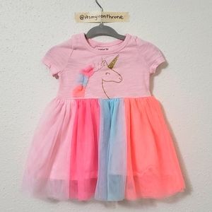 Carters Unicorn Dress with Tulle bottom